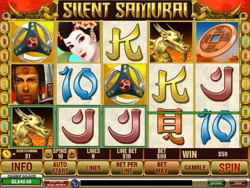 Silent Samurai PlayTech 5 Reel 9 Line