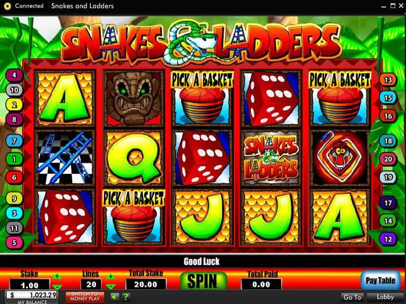 Snakes and Ladders 888 5 Reel 20 Line