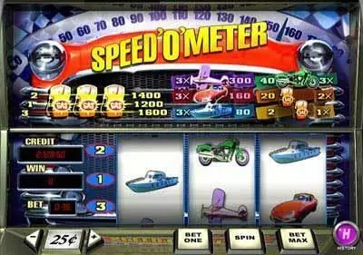 Speed'o'Meter PlayTech 3 Reel 3 Line