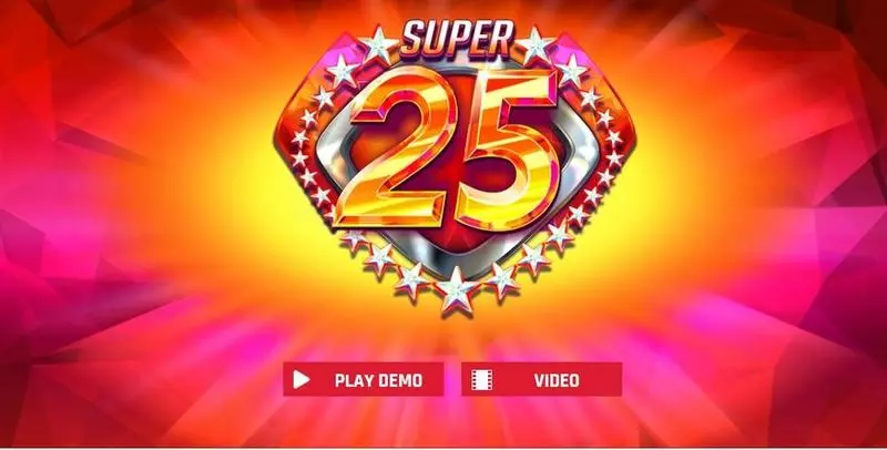 Super 25 Stars Red Rake Gaming 5 Reel 30 Line