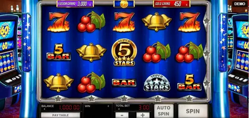 Super 60 Stars Red Rake Gaming 5 Reel 30 Line