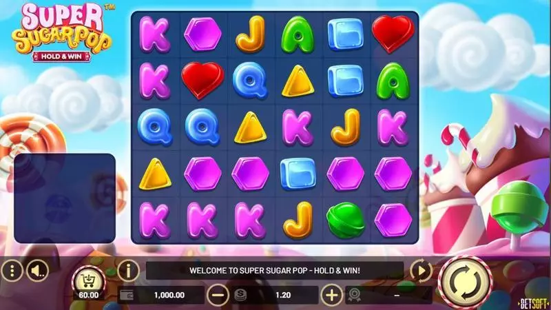 Super Sugar Pop - HOLD and WIN BetSoft 6 Reel 