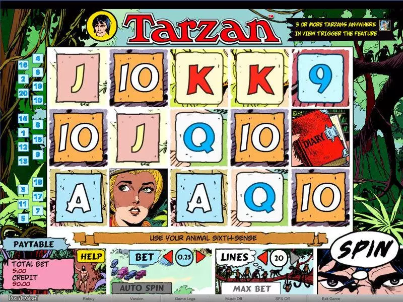 Tarzan bwin.party 5 Reel 20 Line