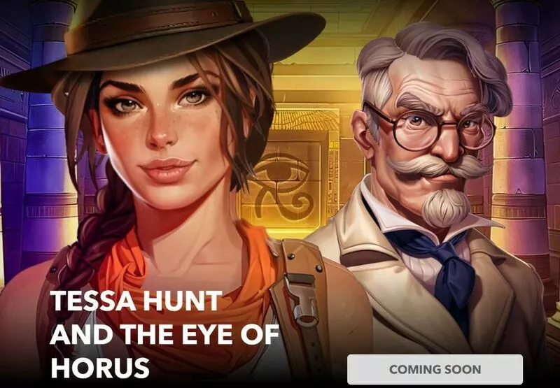 Tessa Hunt and the Eye of Horus Mascot Gaming 5 Reel 10 Line