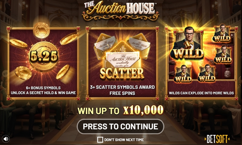 The Auction House BetSoft 5 Reel 20 Line
