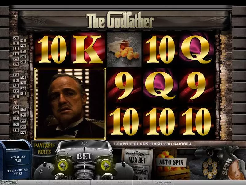 The Godfather Part I bwin.party 5 Reel 30 Line