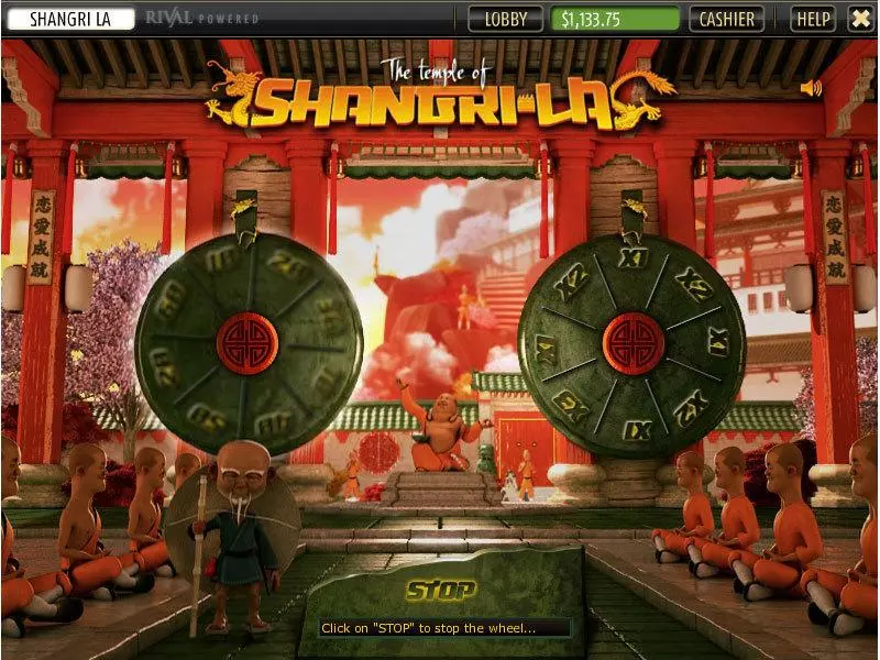 The Temple of Shangri-La Sheriff Gaming 5 Reel 20 Line