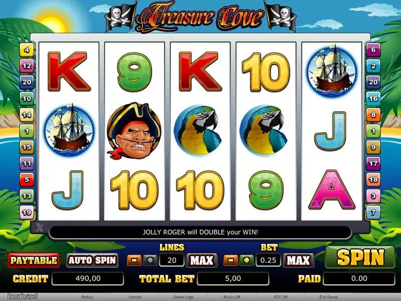 Treasure Cove bwin.party 5 Reel 20 Line