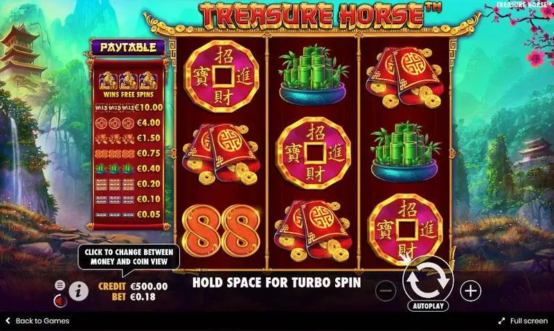 Treasure Horse Pragmatic Play 3 Reel 18 Line