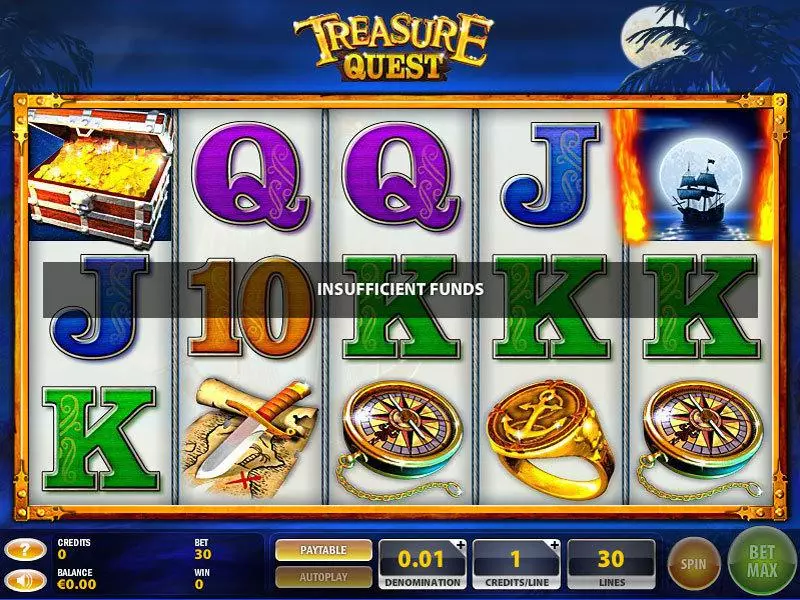 Treasure Quest GTECH 5 Reel 30 Line