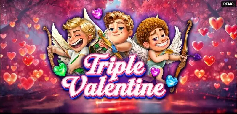 Triple Valentine Red Rake Gaming 5 Reel 10 Line