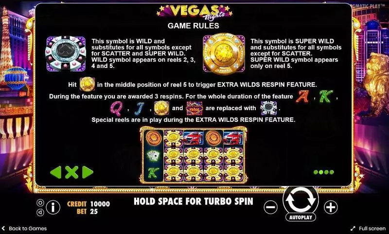 Vegas Nights Pragmatic Play 5 Reel 25 Line