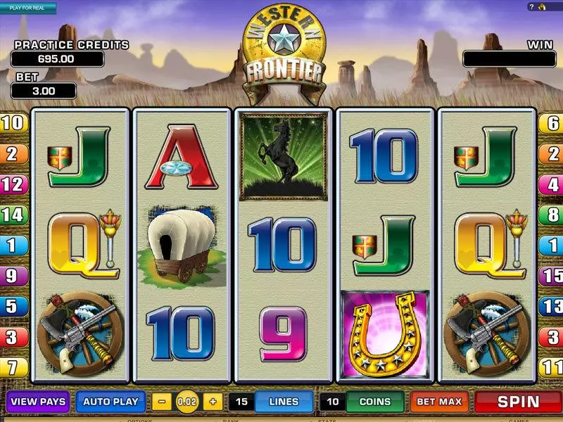 Western Frontier Microgaming 5 Reel 15 Line