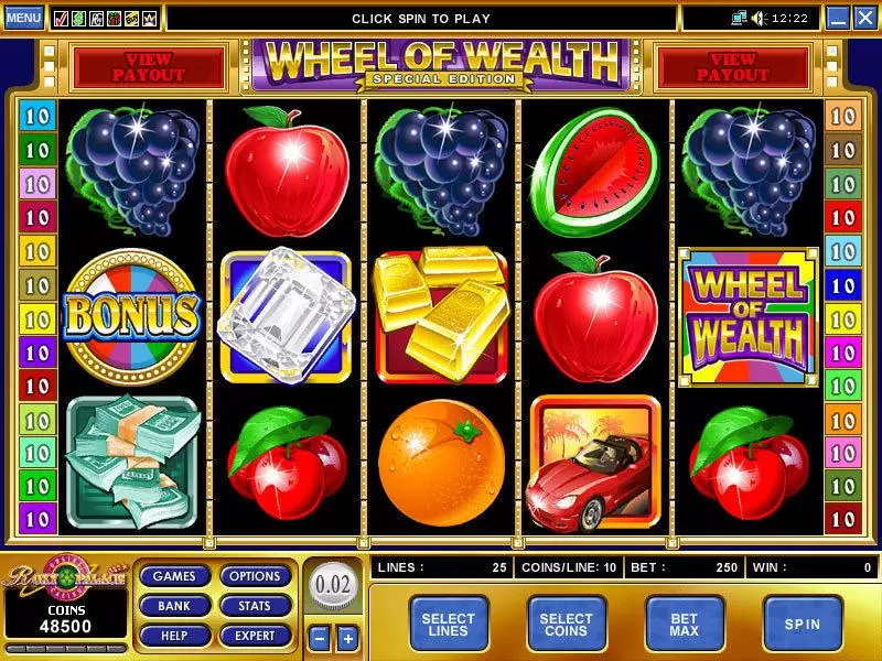 Wheel of Wealth Special Edition Microgaming 5 Reel 25 Line