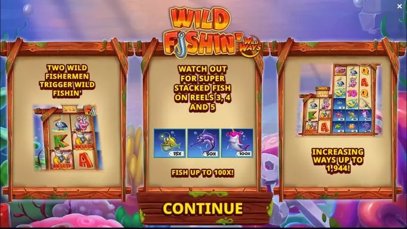 Wild Fishin Wild Ways Jelly Entertainment 5 Reel 243 Line