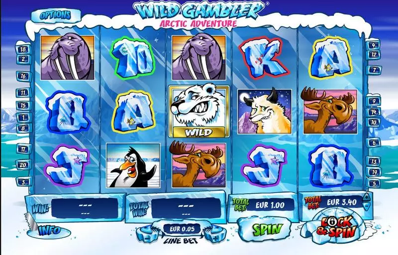Wild Gambler Artic Adventure Ash Gaming 5 Reel 20 Line
