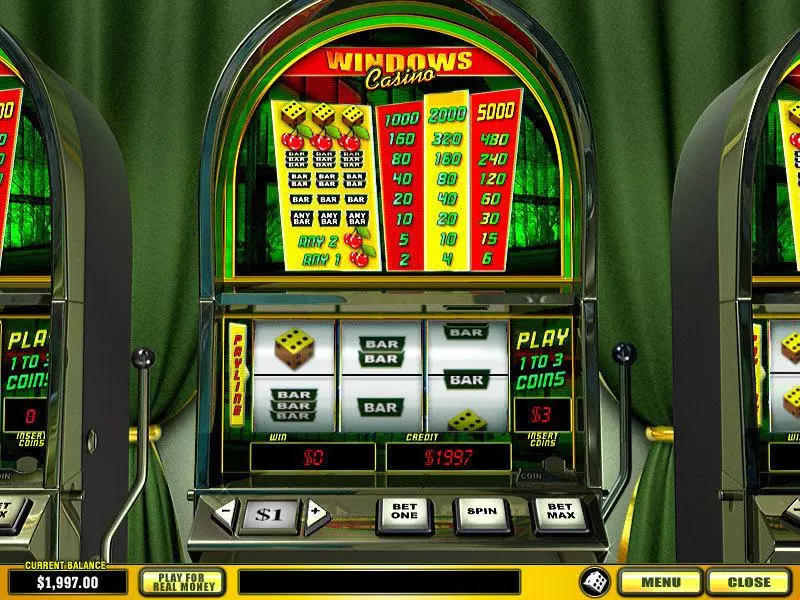 Windows Casino PlayTech 3 Reel 1 Line
