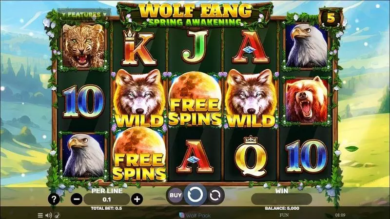 Wolf Fang – Spring Awakening Spinomenal 5 Reel 5 Line