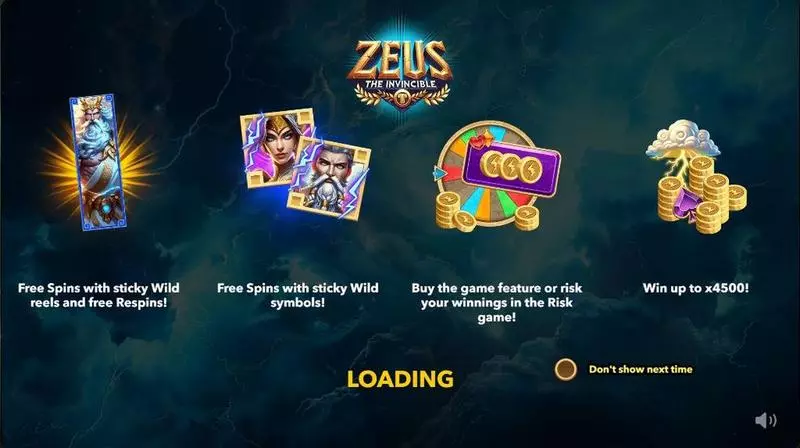 Zeus the Invincible Mascot Gaming 5 Reel 15 Line